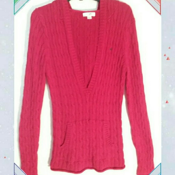 Old Navy Sweaters Old Navy Hooded Red Sweater With Pocket Size Large Poshmark